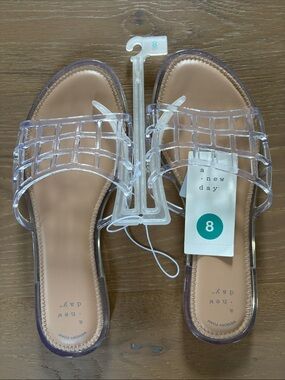 a new day Clear Jelly Slide Sandals